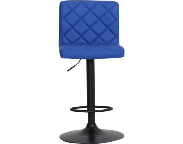 Armen Living Duval Blue Adjustable Swivel Counter Stool large image number 1