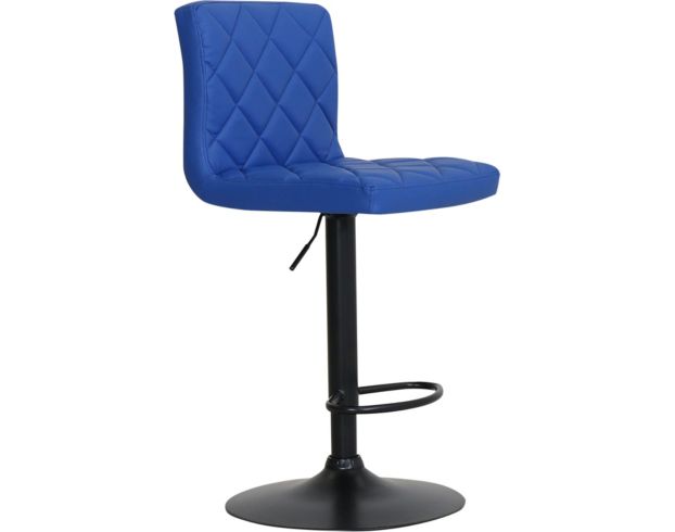 Armen Living Duval Blue Adjustable Swivel Counter Stool large image number 2