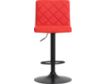 Armen Living Duval Red Adjustable Swivel Counter Stool small image number 1