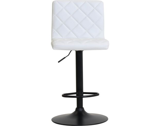 Armen Living Duval White Adjustable Swivel Counter Stool large image number 1