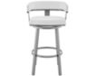 Armen Living Lorin White Swivel Counter Stool small image number 1