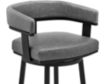 Armen Living Lorin Gray Swivel Counter Stool small image number 5
