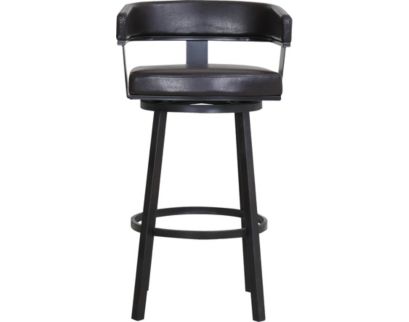 Armen Living Lorin Brown Swivel Barstool