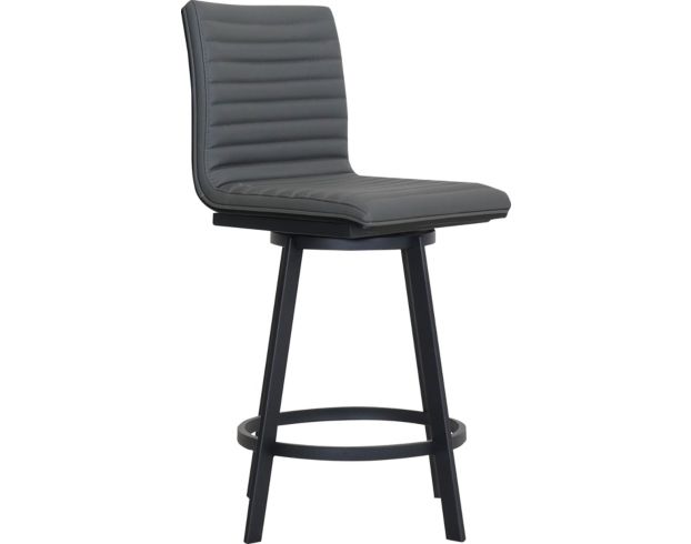 Armen Living Nikole Gray Swivel Counter Stool large image number 2