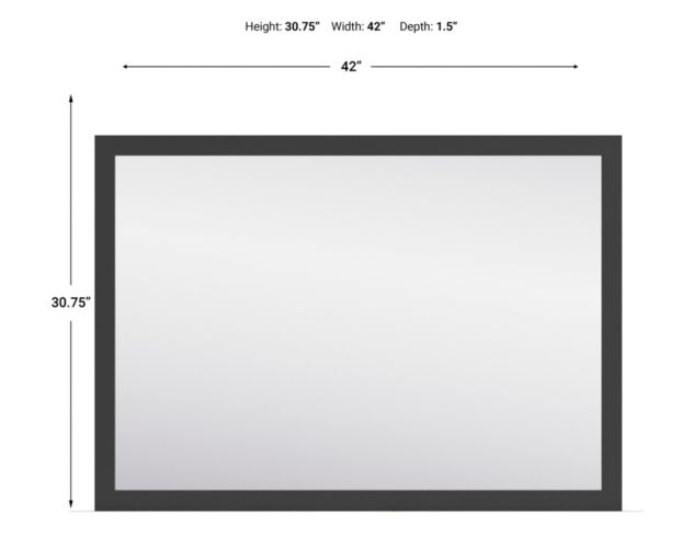 Ashley Furniture Industries In Cadmori Black Dresser Mirror large image number 3