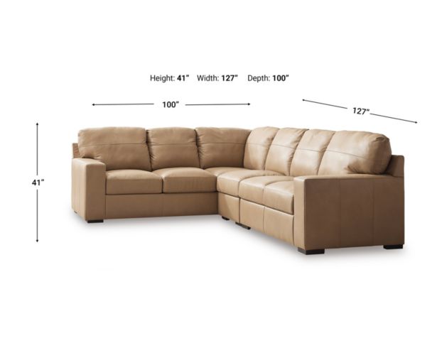 Ashley Bandon Toffee 3-Piece Sectional large image number 6