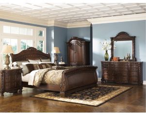 Ashley North Shore King Sleigh Bed