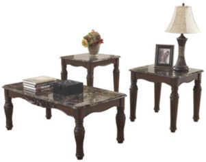 Ashley North Shore Coffee Table & 2 End Tables
