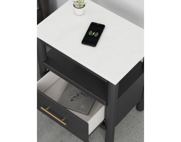 Ashley Furniture Industries In Cadmori Black Nightstand large image number 8