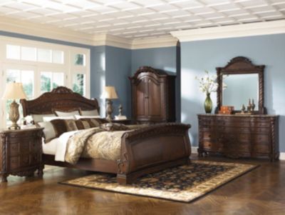 Ashley North Shore Queen Sleigh Bedroom Set