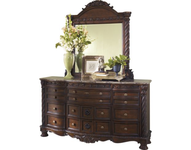 Ashley North Shore Dresser with Mirror large image number 1