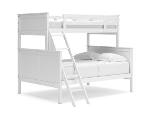 Ashley Nextonfort Twin Over Full White Bunkbed