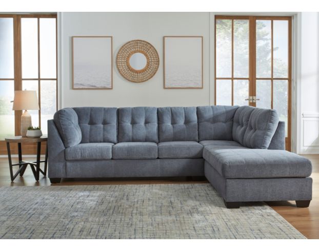 Ashley Marleton Denim Blue 2-Piece Sectional with Right Chaise large image number 4