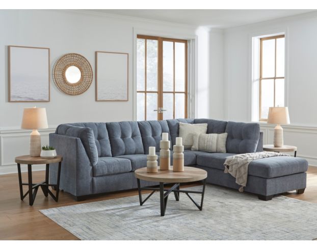 Ashley Marleton Denim Blue 2-Piece Sectional with Right Chaise large image number 7