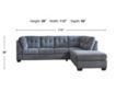 Ashley Marleton Denim Blue 2-Piece Sectional with Right Chaise small image number 9