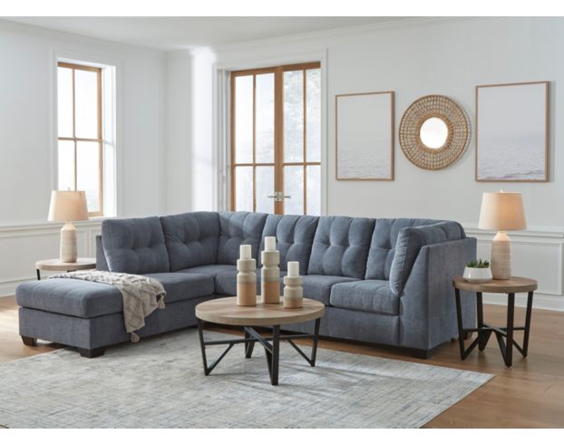 Ashley Marleton Denim Blue 2-Piece Sectional with Left Chaise large image number 4