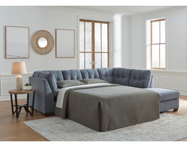 Ashley Marleton Denim Blue 2-Piece Sleeper Sectional with Right Chaise large image number 5