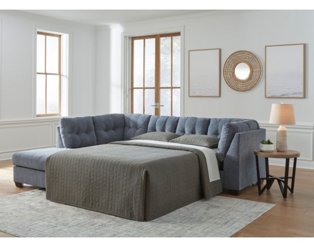 Ashley Marleton Denim Blue 2-Piece Sleeper Sectional with Left Chaise large image number 4