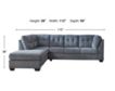 Ashley Marleton Denim Blue 2-Piece Sleeper Sectional with Left Chaise small image number 6