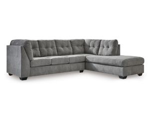 Ashley Marleton Gray 2-Piece Sleeper Sectional with Right Chaise