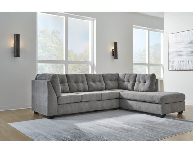 Ashley Marleton Gray 2-Piece Sleeper Sectional with Right Chaise large image number 5