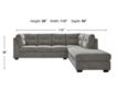 Ashley Marleton Gray 2-Piece Sleeper Sectional with Right Chaise small image number 8