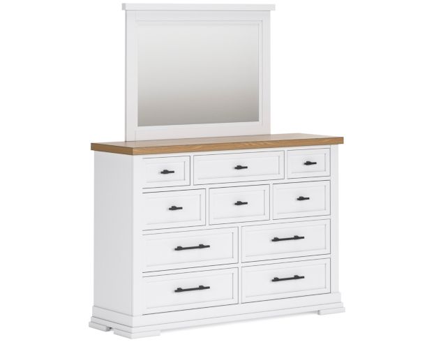 Ashley Ashbryn 10-Drawer Dresser with Mirror large image number 3