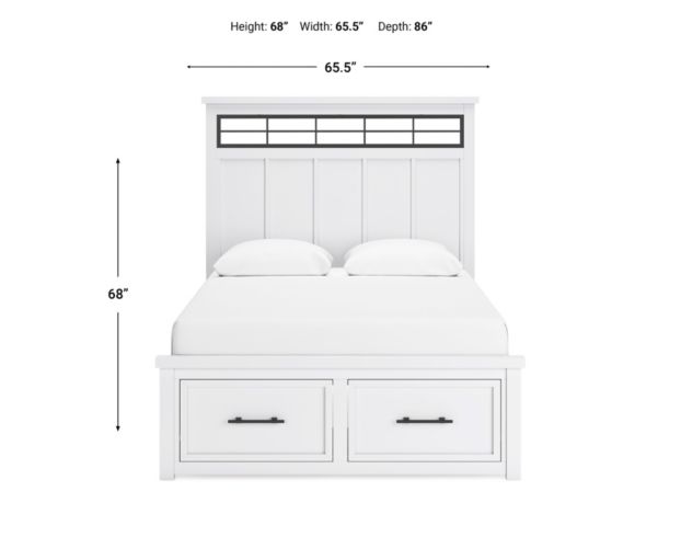 Ashley Ashbryn Queen Panel Storage Bed large image number 11