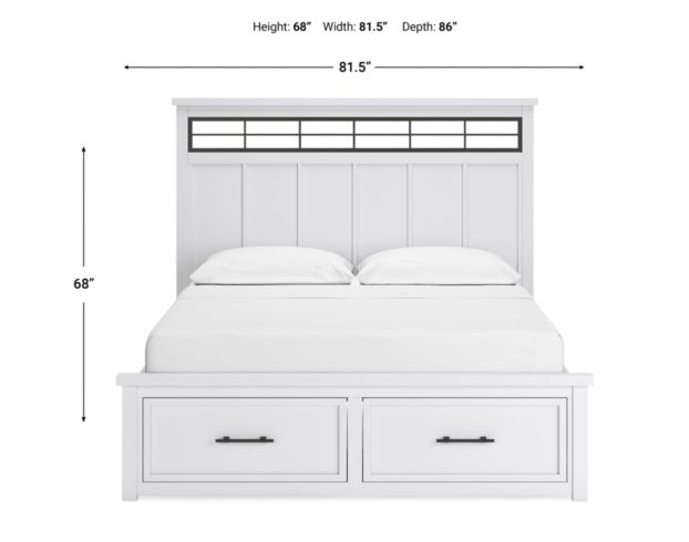 Ashley Ashbryn King Panel Storage Bed large image number 11