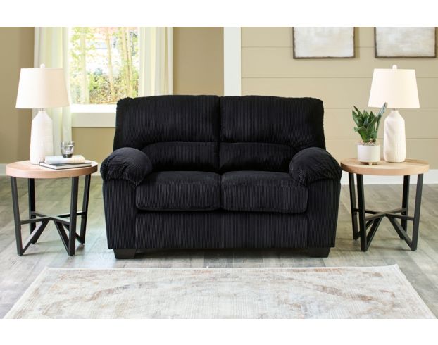 Ashley Simplejoy Onyx Loveseat large image number 5