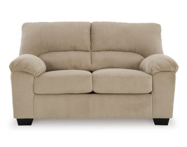 Ashley Simplejoy Sand Loveseat large image number 1