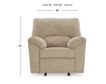 Ashley Furniture Industries In Simplejoy Sand Recliner small image number 9