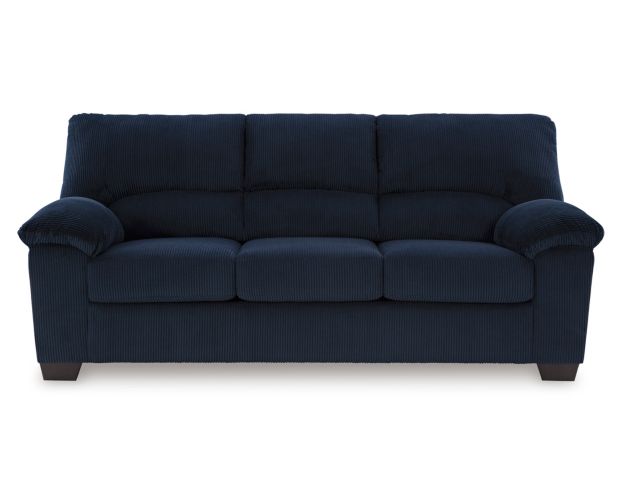 Ashley Simplejoy Navy Sofa large image number 1