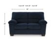 Ashley Simplejoy Navy Loveseat small image number 6