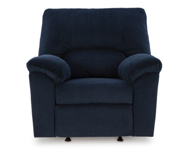 Ashley Simplejoy Navy Recliner large image number 2