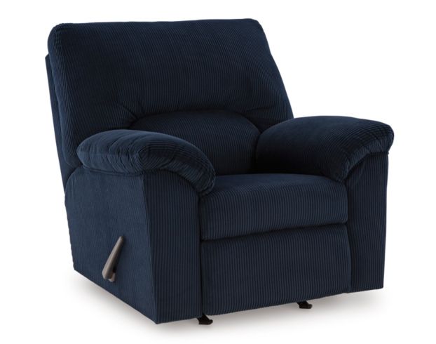 Ashley Simplejoy Navy Recliner large image number 3