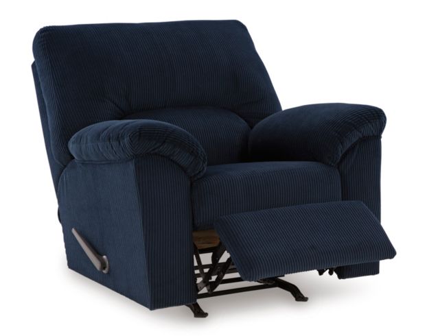 Ashley Simplejoy Navy Recliner large image number 4