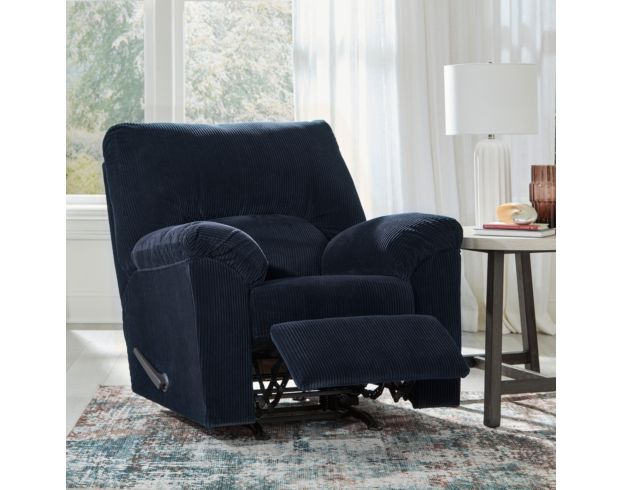 Ashley Simplejoy Navy Recliner large image number 8