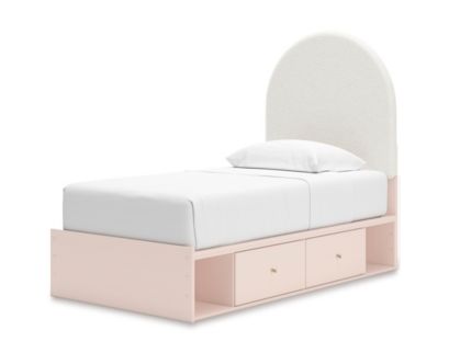 Ashley Wistenpine Blush 2-Drawer Twin Storage Bed