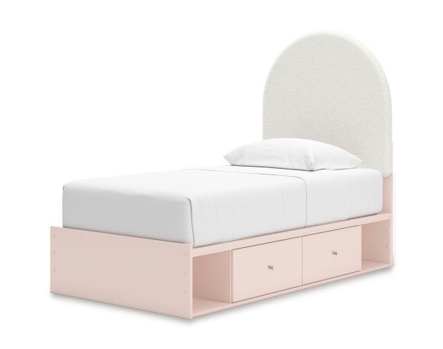 Ashley Wistenpine Blush 2-Drawer Twin Storage Bed large image number 2