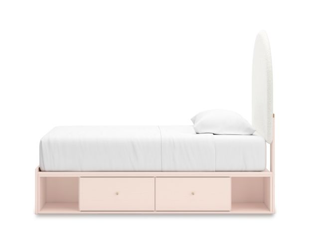 Ashley Wistenpine Blush 2-Drawer Twin Storage Bed large image number 4