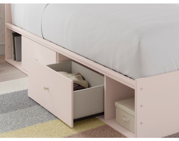 Ashley Wistenpine Blush 2-Drawer Twin Storage Bed large image number 5