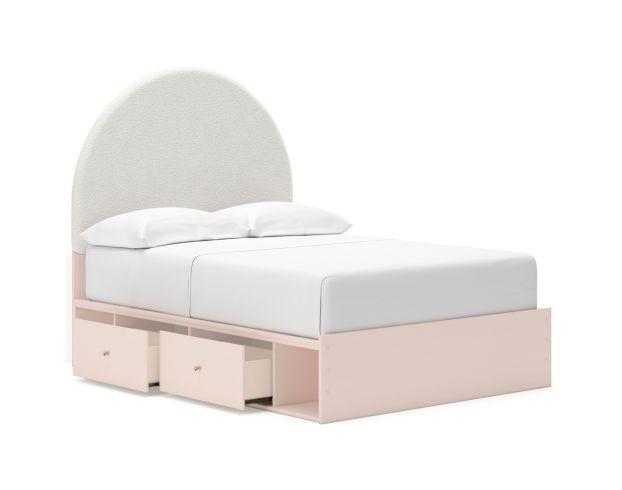 Ashley Wistenpine Blush 2-Drawer Full Storage Bed large image number 5