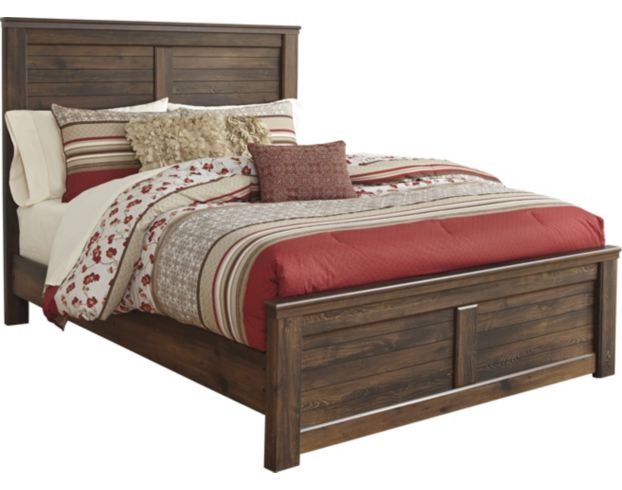 Ashley Quinden Queen Panel Bed large image number 1