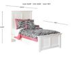 Ashley Bostwick Twin Panel Bed small image number 3