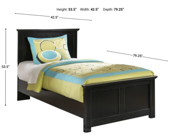 Ashley Maribel Black Twin Bed large image number 3