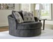 Ashley Furniture Industries In Biddeford Shadow Oversized Swivel Accent Chair small image number 5