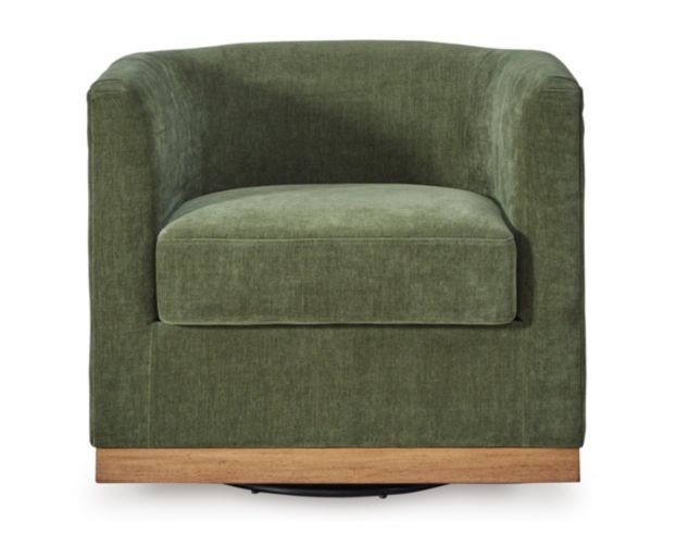 Ashley Jersonlow Forest Green Swivel Chair large image number 1