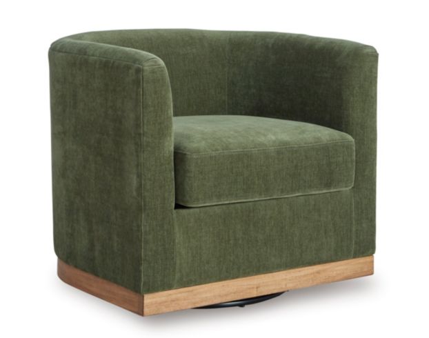 Ashley Jersonlow Forest Green Swivel Chair large image number 2