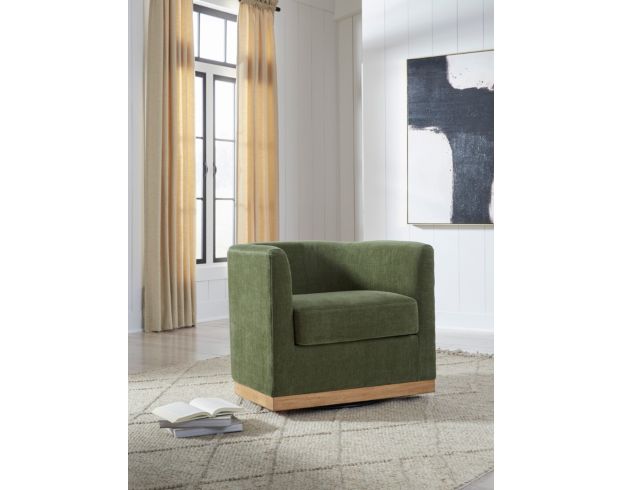 Ashley Jersonlow Forest Green Swivel Chair large image number 5